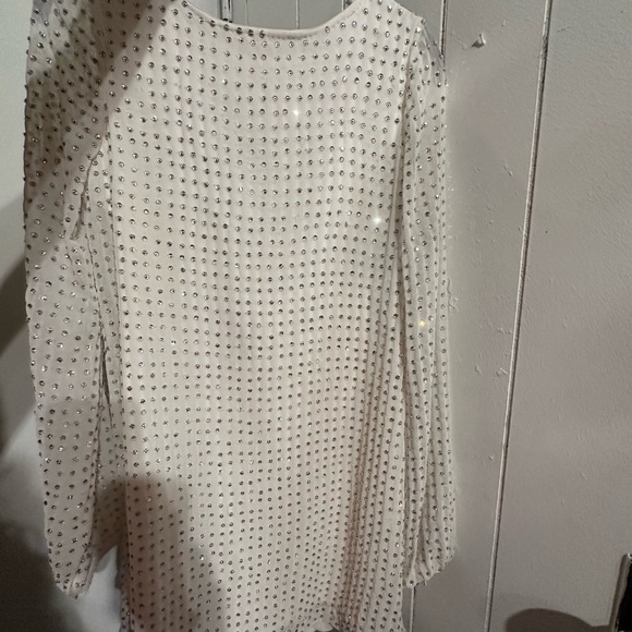 ANTHROPOLOGIE BHLDN WEDDING DRESS Elegant White Embellished Women's dress - Picture 2 of 9